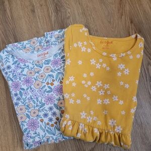 Cat & Jack Yellow and White Floral Kids Dresses
